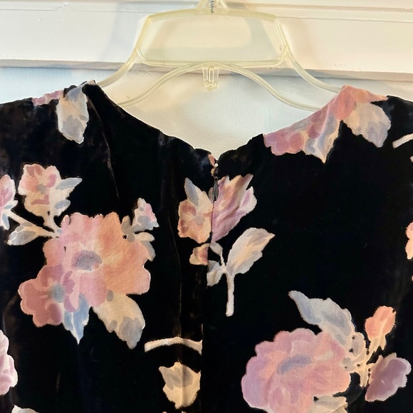 Nanette Lepore Velvet Floral Mini Dress - Picture 7 of 9